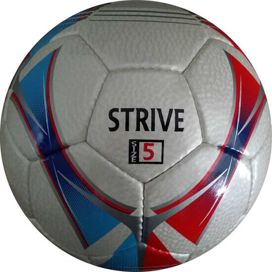 Picture of Strive Hand-Stitched Club Level Soccer Ball Red and Blue