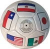 Picture of Country Flags Soccer Ball - Size 5 - Soccer Ball Decorated With Famous Soccer Playing Country Flags - Great Soccer Gift - Unique Soccer Ball