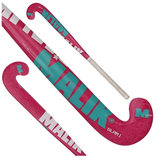 Picture of Field Hockey Stick Slam J Pink Outdoor Wood Multi Curve - Quality: Pluto J, Head Shape: J Turn