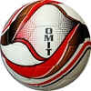 Picture of Omit Soccer Ball Six Pack - Hand Stitched - Synthetic PU Leather - Latex Bladder - Soft Feel Red,Black
