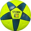 Picture of Storm Match Soccer Ball - Hand Stitched - PU  Size 5 - Yellow Blue  Bulk Soccer Balls, six pack