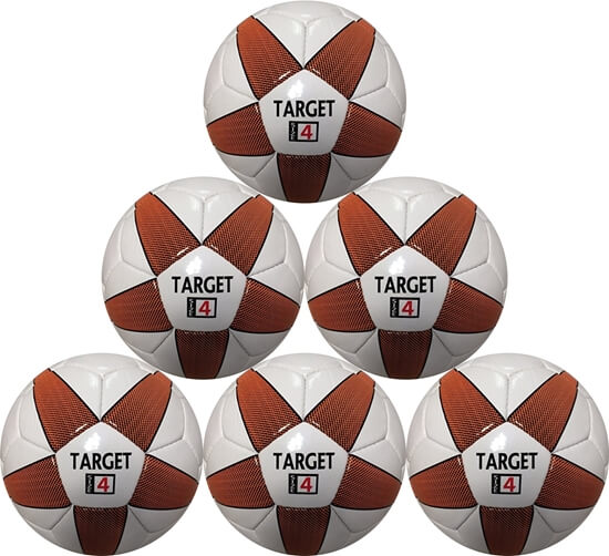 Picture of Target Soccer Ball - Six Pack - ( Size 4 Orange )