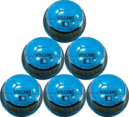 Volcano 200 Soccer Ball - Hand Stitched - Professional Soccer Ball - Size 5 - Six Pack Ball