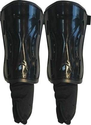 Black Soccer Shin Guards Adult Size 