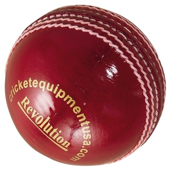 Free Shipping_World Wide Red Leather Cricket Ball Age Range Adult 