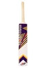 Picture of Tape Tennis Ball Full Size Adult Cricket Bat REFLEX Painted Wood Light Weight White Curved Wooden Bat Size Short Handle