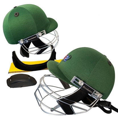 Picture of Green Revolution Cricket Helmet For Head & Face Protection by CE