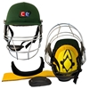 Picture of Green Revolution Cricket Helmet For Head & Face Protection by CE