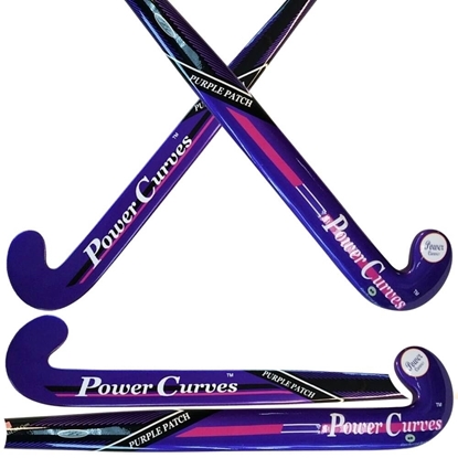 Picture of Indoor Field Hockey Stick Composite Purple Patch 20% Carbon 80% Fiber Glass Indoor Stick 35'' Inch 36.5'' Inch 37.5'' Inch