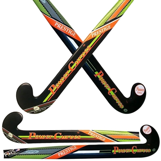 Picture of Indoor Carbon Pro Field Hockey Stick Prestige 60% Composite Carbon 40% Fiber Glass Medium Indoor Bow - Power Curves 35'' Inch 36.5'' Inch 37.5'' Inch