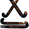 Picture of Field Hockey Stick Orange Coral 50% Composite Carbon 50% Fiber Glass Medium Bow M-Bow - Power Curves 35'' Inch 36.5'' Inch 37.5'' Inch