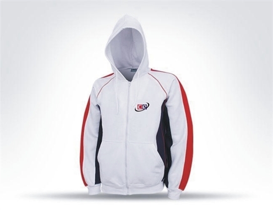 Picture of Hoodie Sweat Shirt Blue, White and Red Model T-PF300T By Cricket Equipment USA