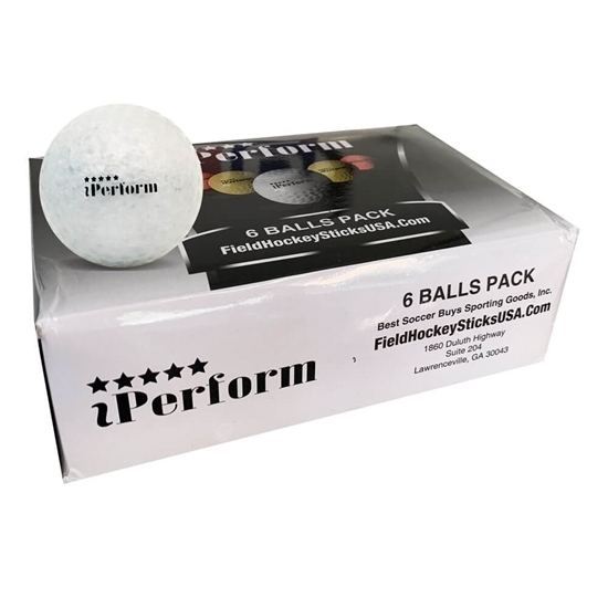 Picture of Field Hockey Balls Dimple Silver Buy Pack of Six Balls