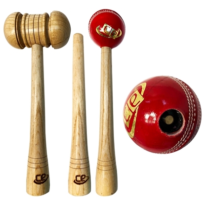 Picture of CE Cricket Bat Wooden Knocking Hammer Griping Cone Ball Mallet 3 in 1