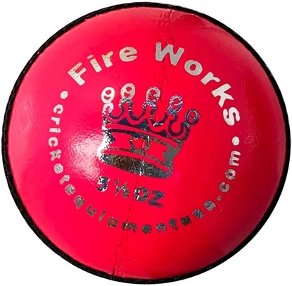 Picture of Cricket Ball Fireworks Pink Leather by CE