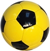 Picture of Bulk Deflated Gold Yellow Black Classic Traditional Soccer Balls Based On Volume Old School Balls