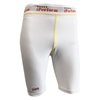 Picture of Workout Training Compression Shorts Plain White Athletics Running Swimming MMA Long Knee Length