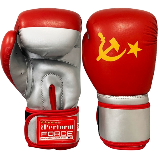 Picture of Training Boxing Gloves Men Women for Mixed Martial Arts Russian Theme