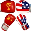 Picture of Training Boxing Gloves Men Women for Mixed Martial Arts American Flag & Russian  Flag Boxing Gloves