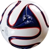 Picture of Classic Soccer Ball  6 Panels White and Blue Size 5 - Six Pack