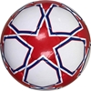 Picture of Classic Soccer Ball six pack White Red and Blue 32 Panel , Size 5 -