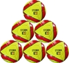 Picture of Storm Match Soccer Ball  Six Pack - Hand Stitched - PU  Size 5 - Yellow Red Bulk Soccer Balls, Discounted Soccer Balls, Soccer Balls Clearance, Soccer Balls by Dozens,