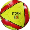 Storm Match Soccer Ball - Hand Stitched - PU Size 5 - Yellow/Red	