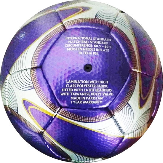 Defender Soccer Ball Purple and Silver, Size 4