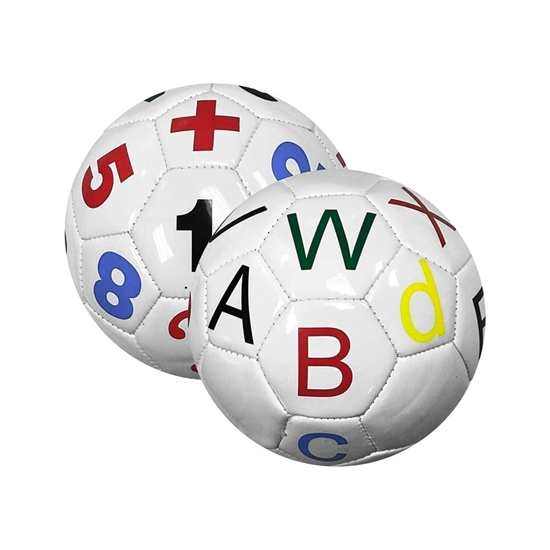 Soccer Balls Learning Aid Printed Alphabets, Numbers & Math Symbols	