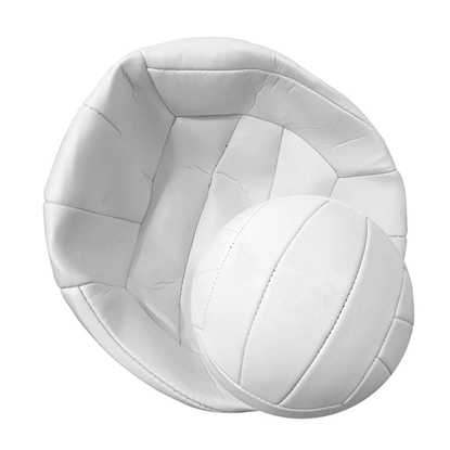 Picture of All White Deflated Volleyballs for Autographs Official Size & Weight Without Any Imprint