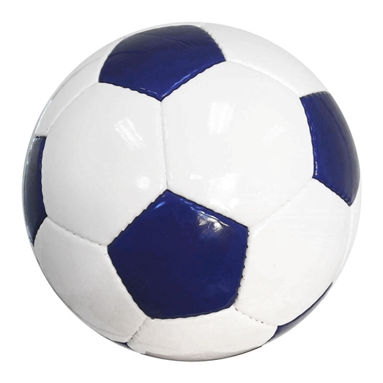 Navy Blue White 32 Panel Soccer Ball	