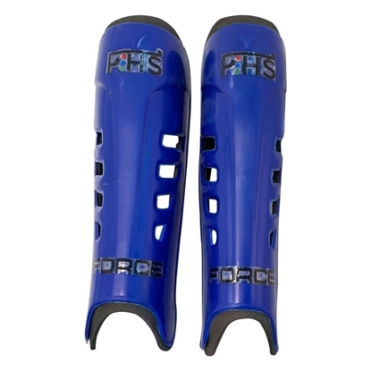 Picture of Field Hockey Shin Guards Force Color Blue Available Sizes Small Medium Large