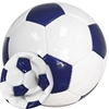 Picture of Bulk Deflated Navy Blue White Classic Traditional Soccer Balls Based On Volume Old School Balls