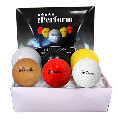 Picture of Field Hockey Balls Dimple & Super Smooth Multicolored Buy Pack of Six Balls