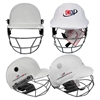 Picture of CE Cricket Helmet with Multicolor Covers Range for Head & Face Protection Adjustable Size (White)