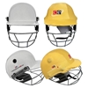 Picture of CE Cricket Helmet with Multicolor Covers Range for Head & Face Protection Adjustable Size (Golden)