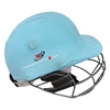 Picture of CE Cricket Helmet with Multicolor Covers Range for Head & Face Protection Adjustable Size (Aqua Blue)