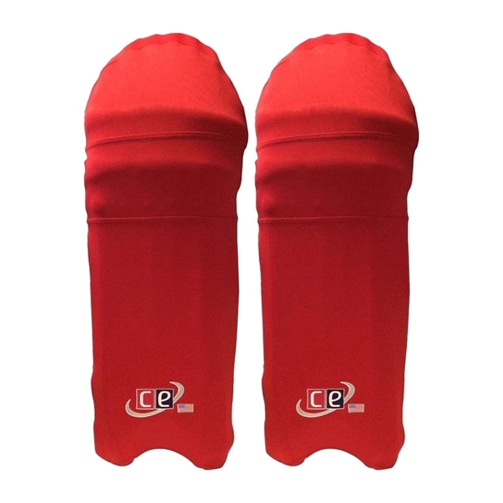 Picture of Colored Cricket Batting Pads Covers - Legguards Covers by CE - Color Crimson Red