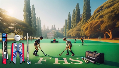 Field Hockey Sticks Sizes 30, 32 & 34 Inch Shin Guards & Ball - Complete Set Symphony