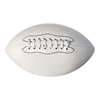 Picture of White Football Ball Plain Smooth Glossy Finish for Autographs Signing Leisure Play Size 9 Six Pack