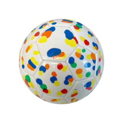 Picture of Mini Size 2 Soccer Ball for Kids All White Colorful Design Ideal for Practice and Play